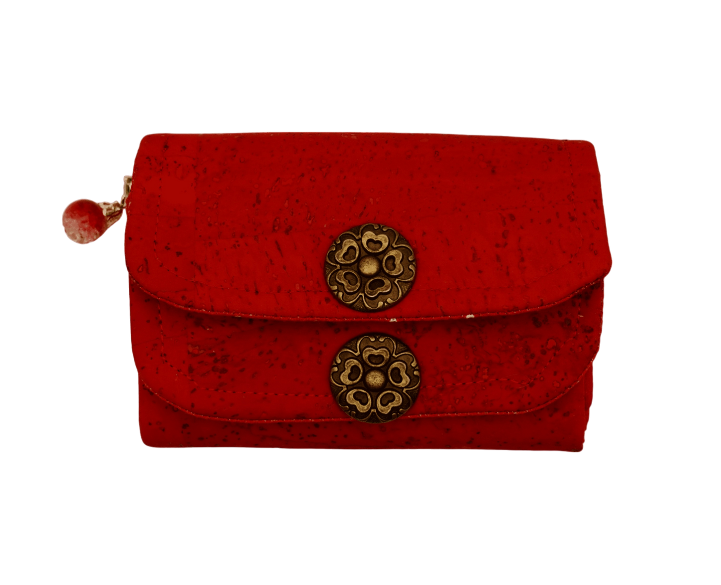 Portemonnaie klein - rot mit zwei Deckel