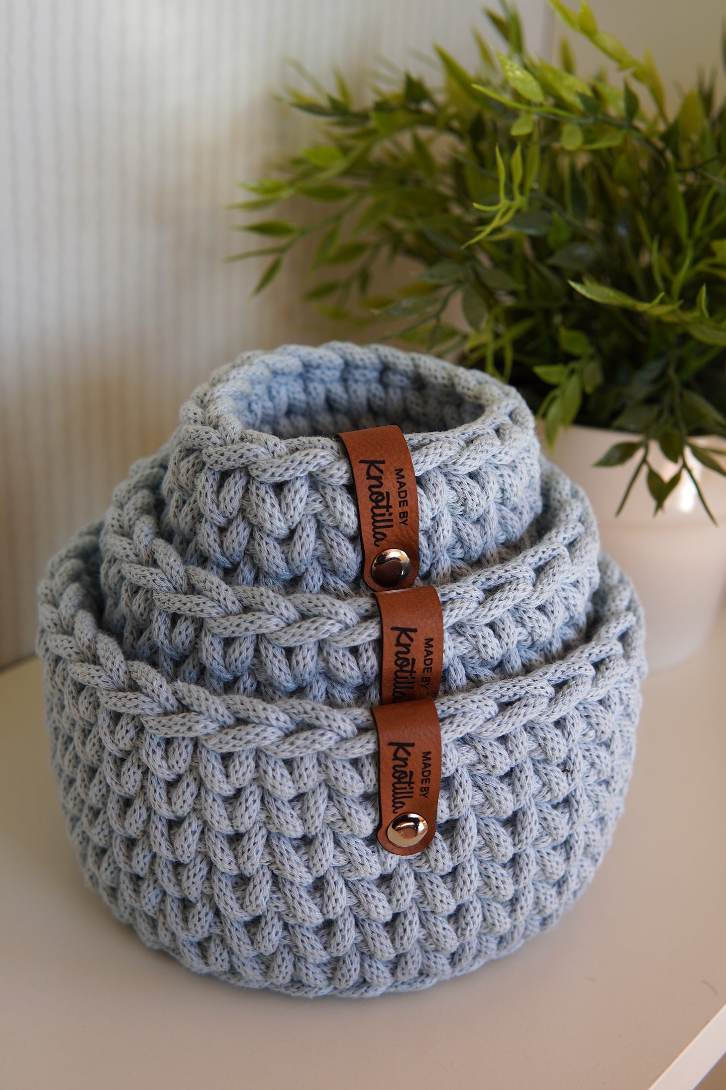 3er Set Körbchen - light blue!