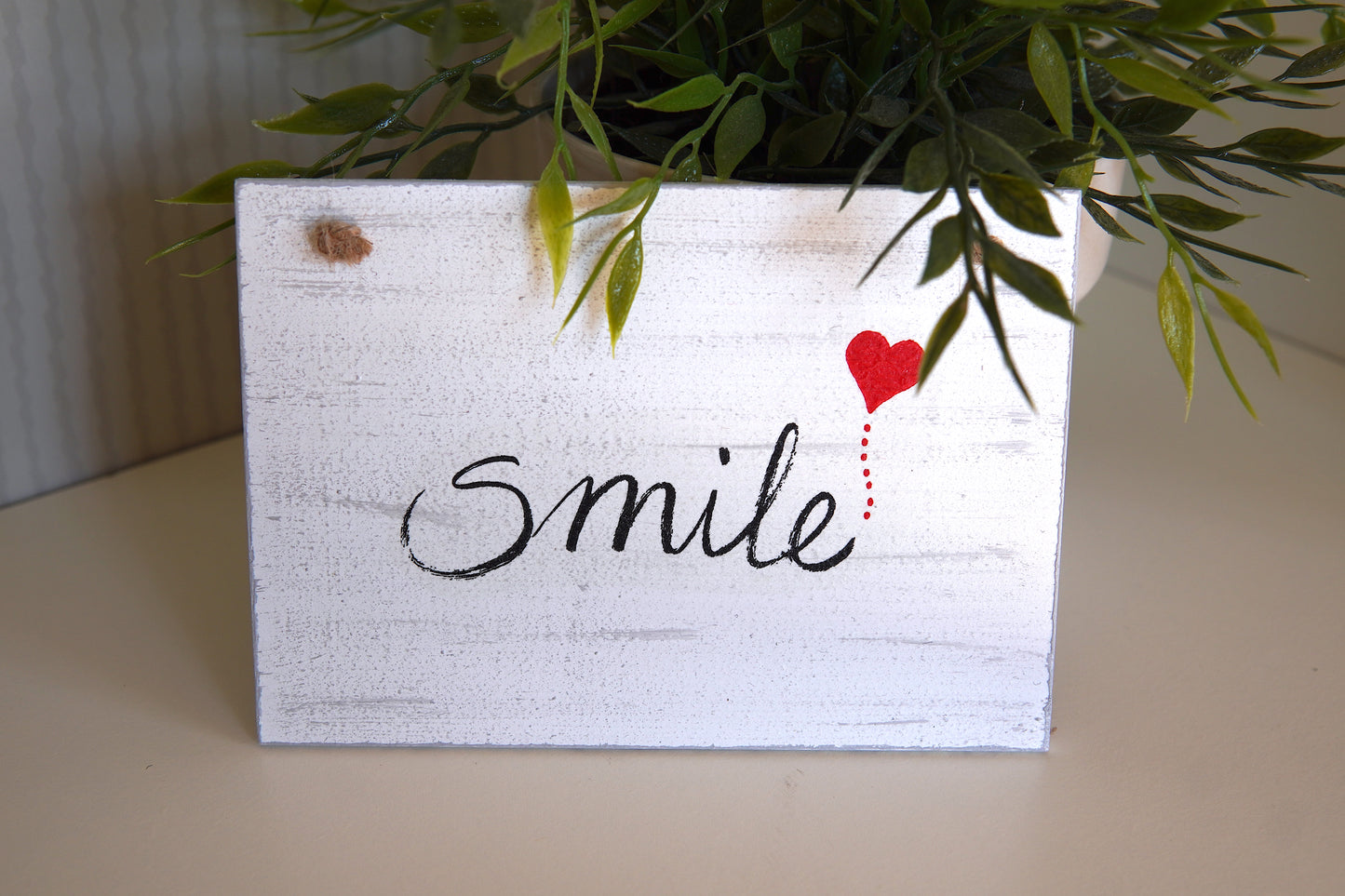 Spruchschild DIN A6 - Smile