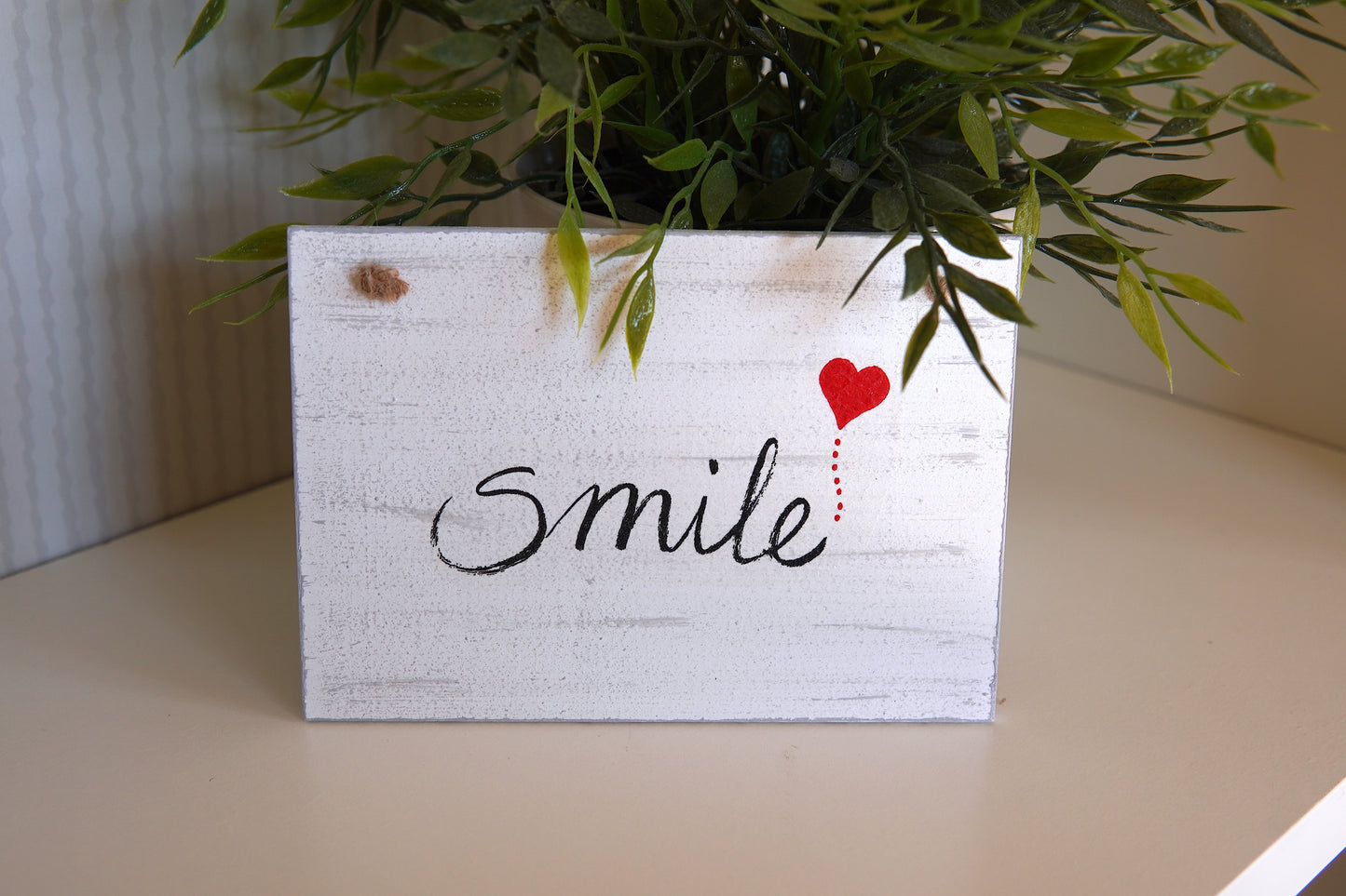 Spruchschild DIN A6 - Smile