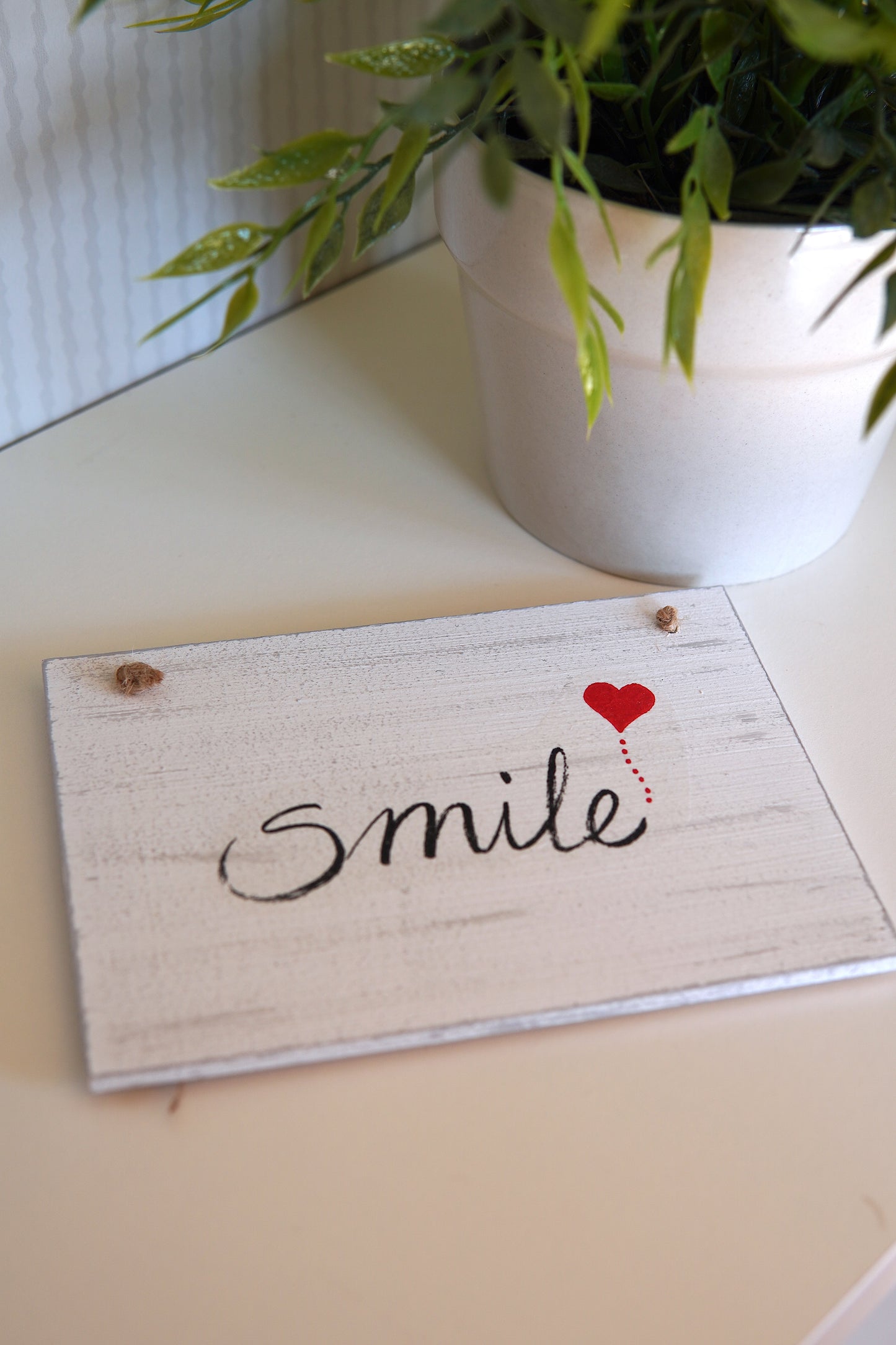 Spruchschild DIN A6 - Smile