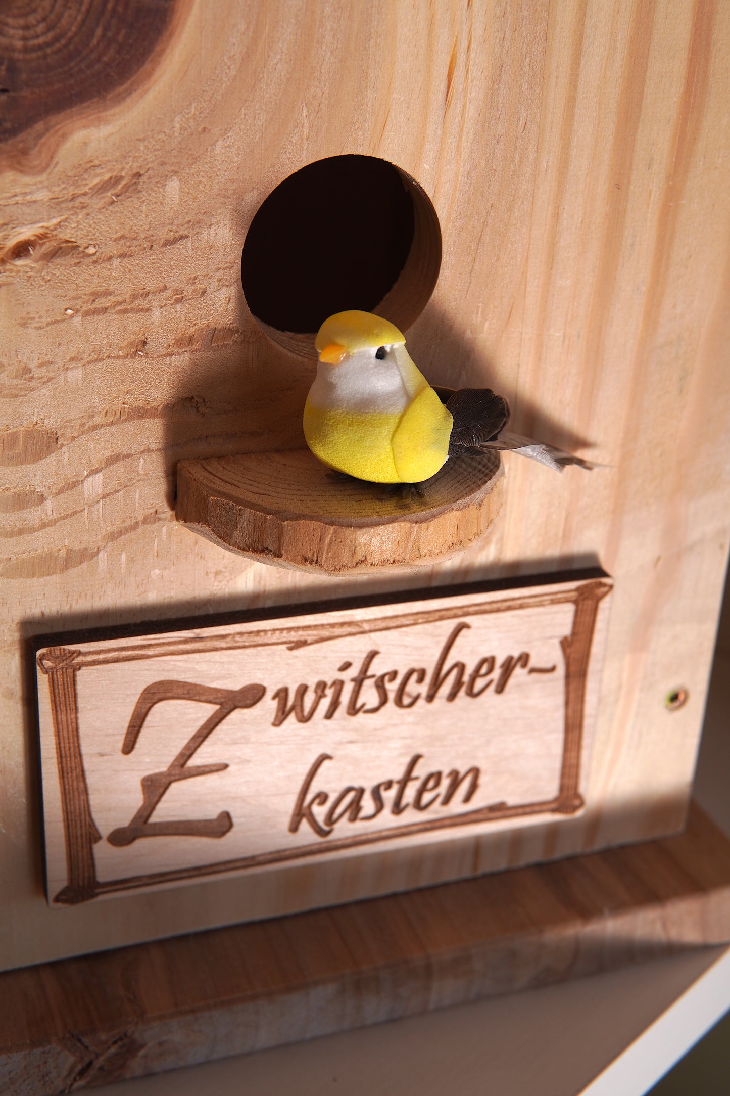 Zwitscherkasten mit 2 Gläser