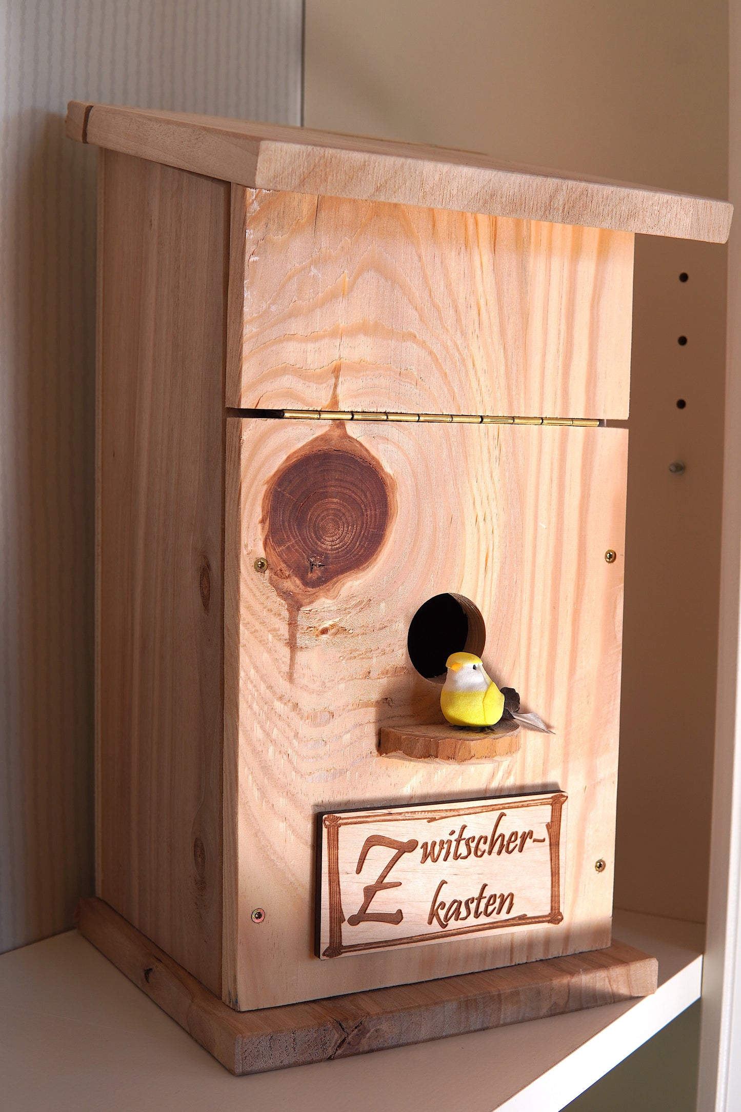 Zwitscherkasten mit 2 Gläser