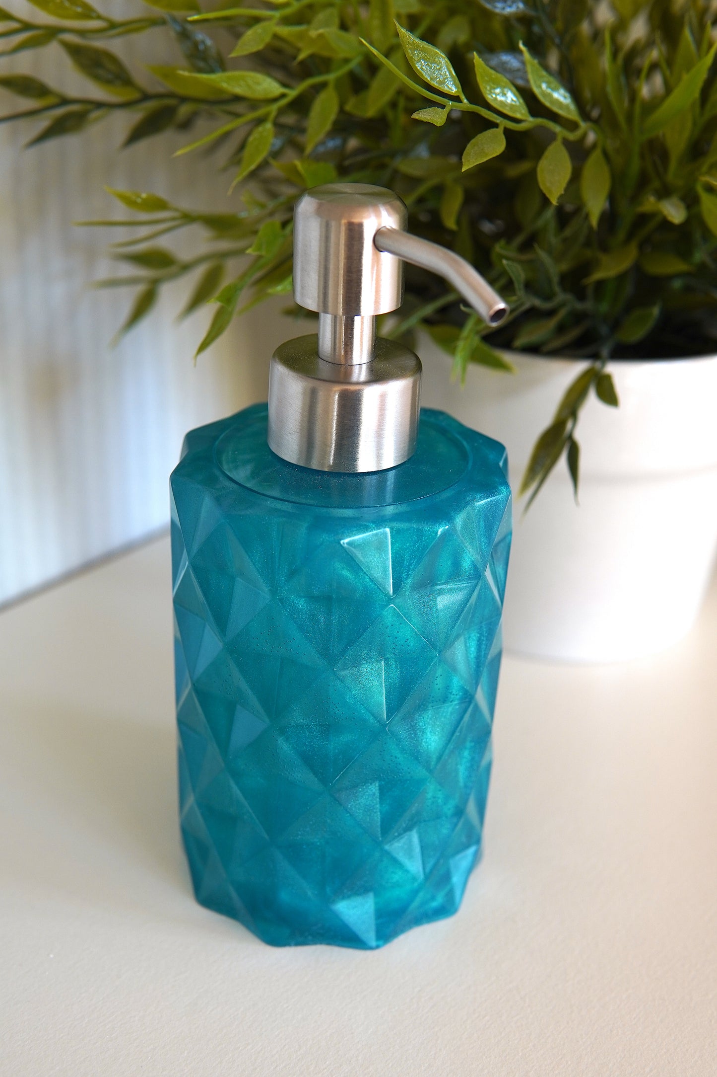 Seifenspender blau/silber