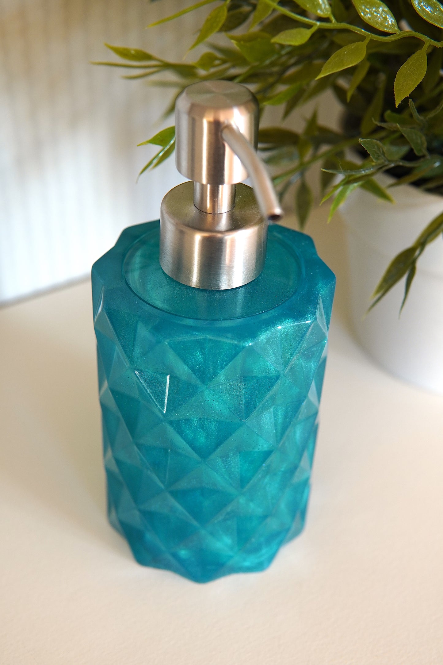 Seifenspender blau/silber