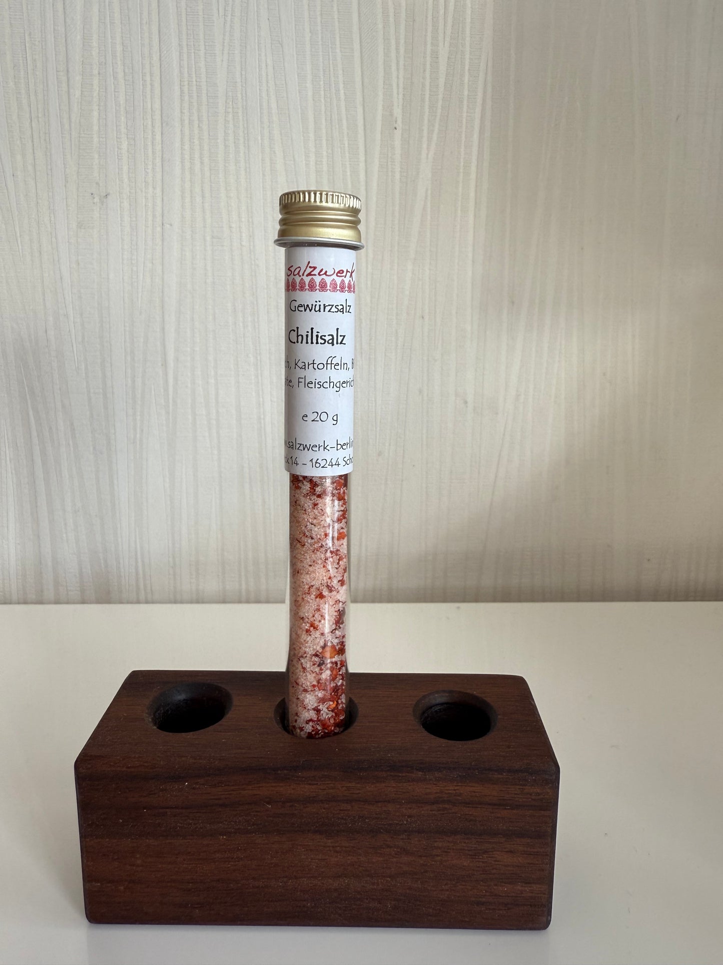 Chillisalz im Reagenzglas