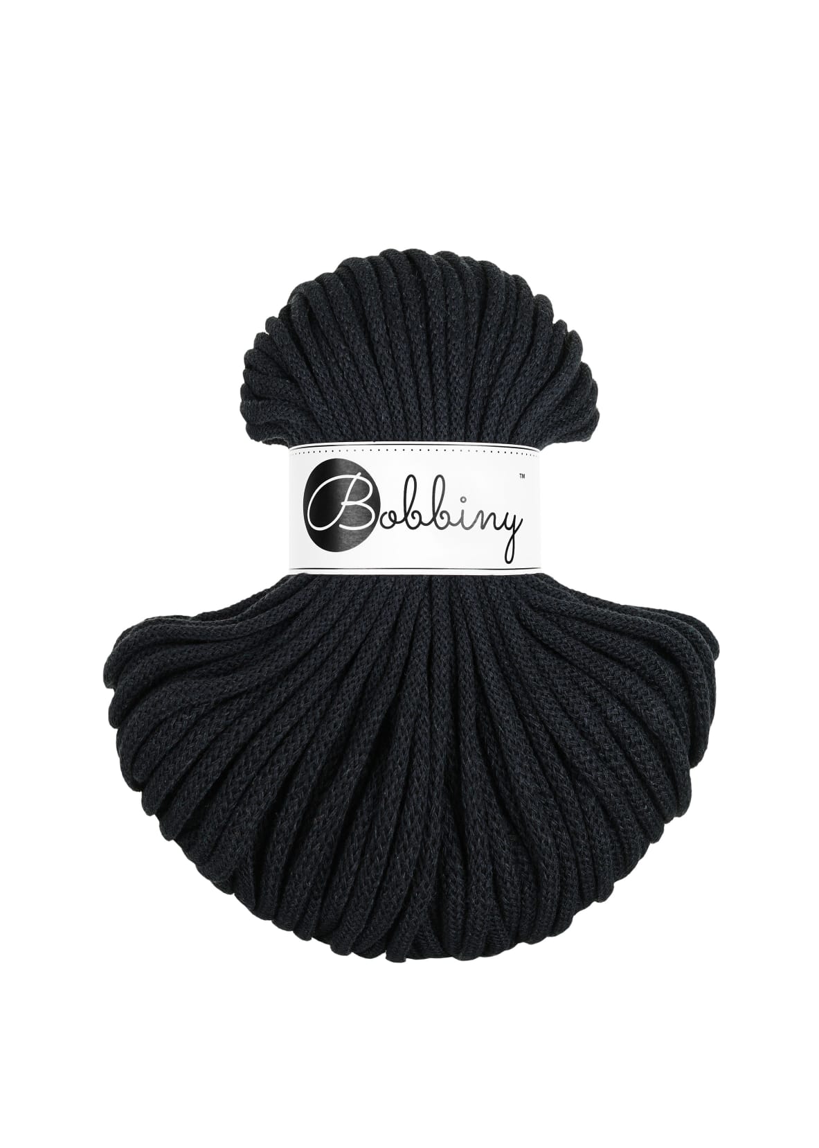Bobbiny - Baumwollgarn 5mm - Black