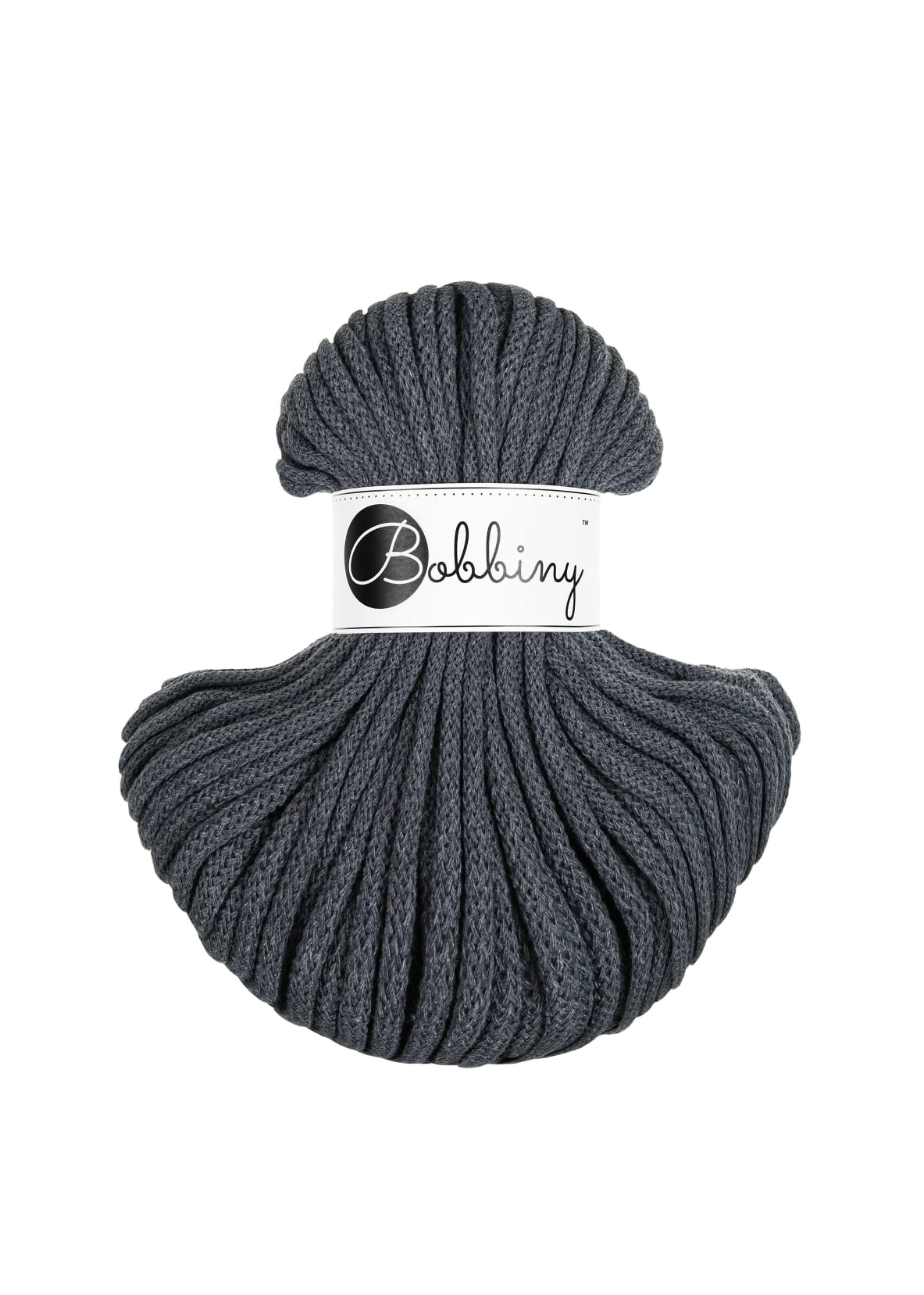 Bobbiny - Baumwollgarn 5mm - Charcoral