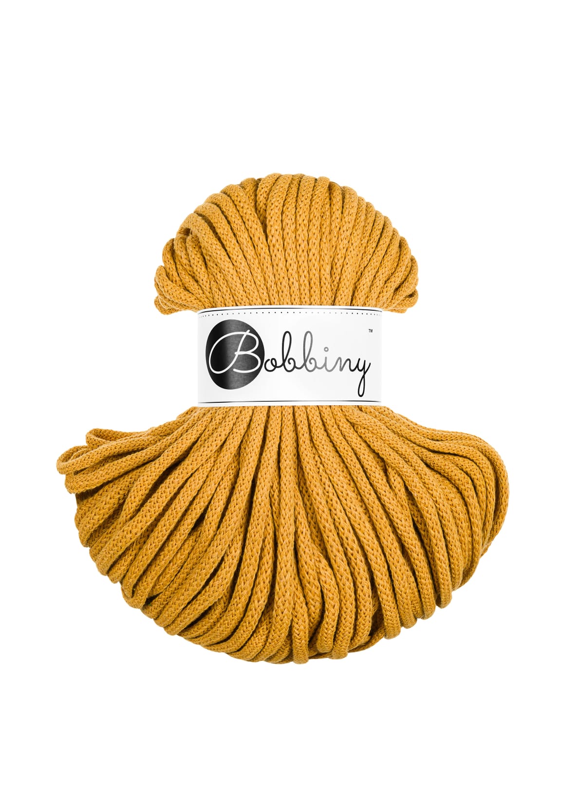 Bobbiny - Baumwollgarn 5mm - Mustard