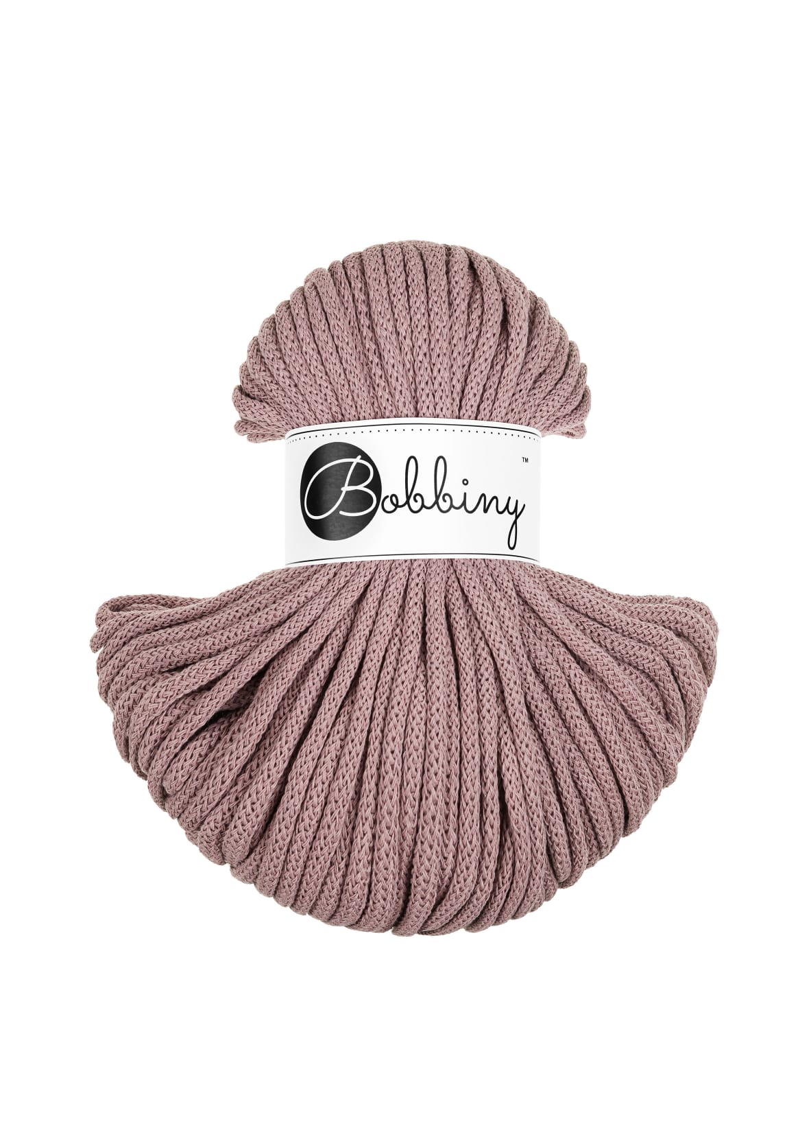 Bobbiny - Baumwollgarn 5mm - Mauve