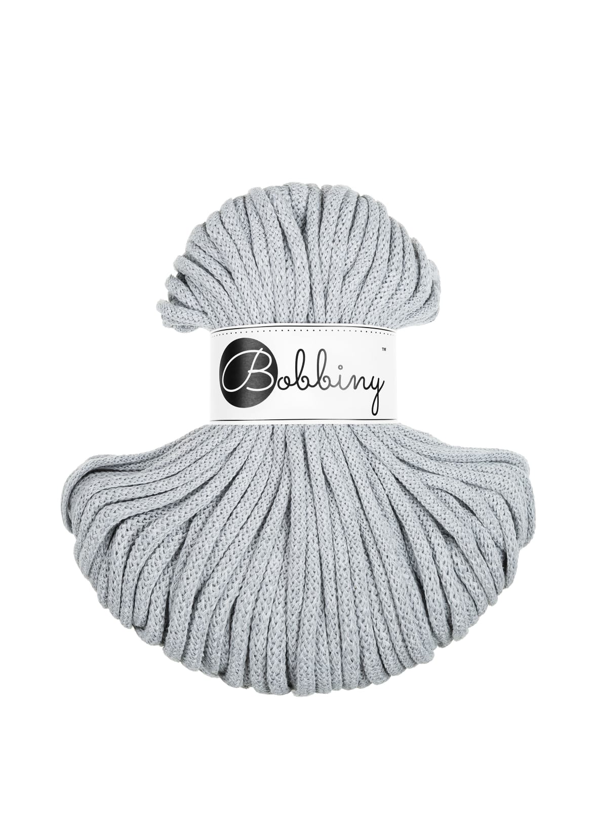 Bobbiny - Baumwollgarn 5mm - Light Grey