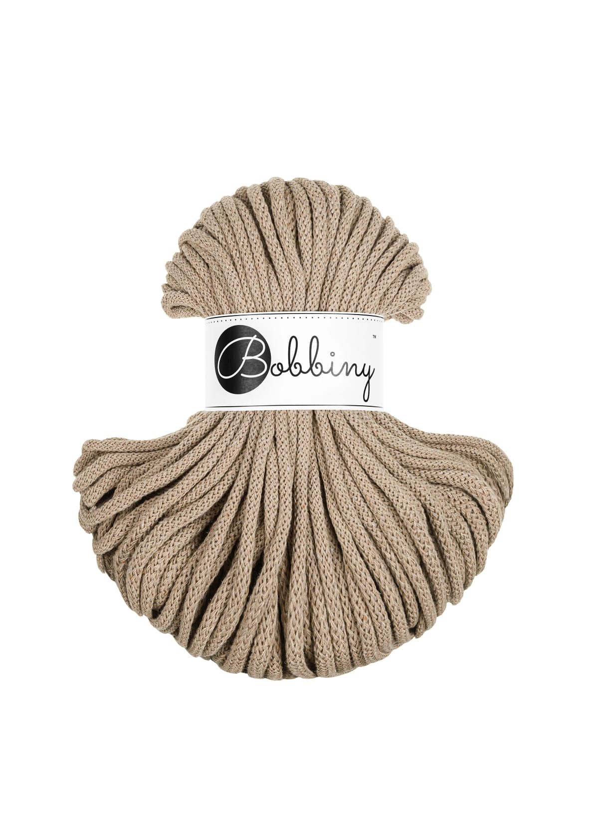 Bobbiny - Baumwollgarn 5mm - Sand