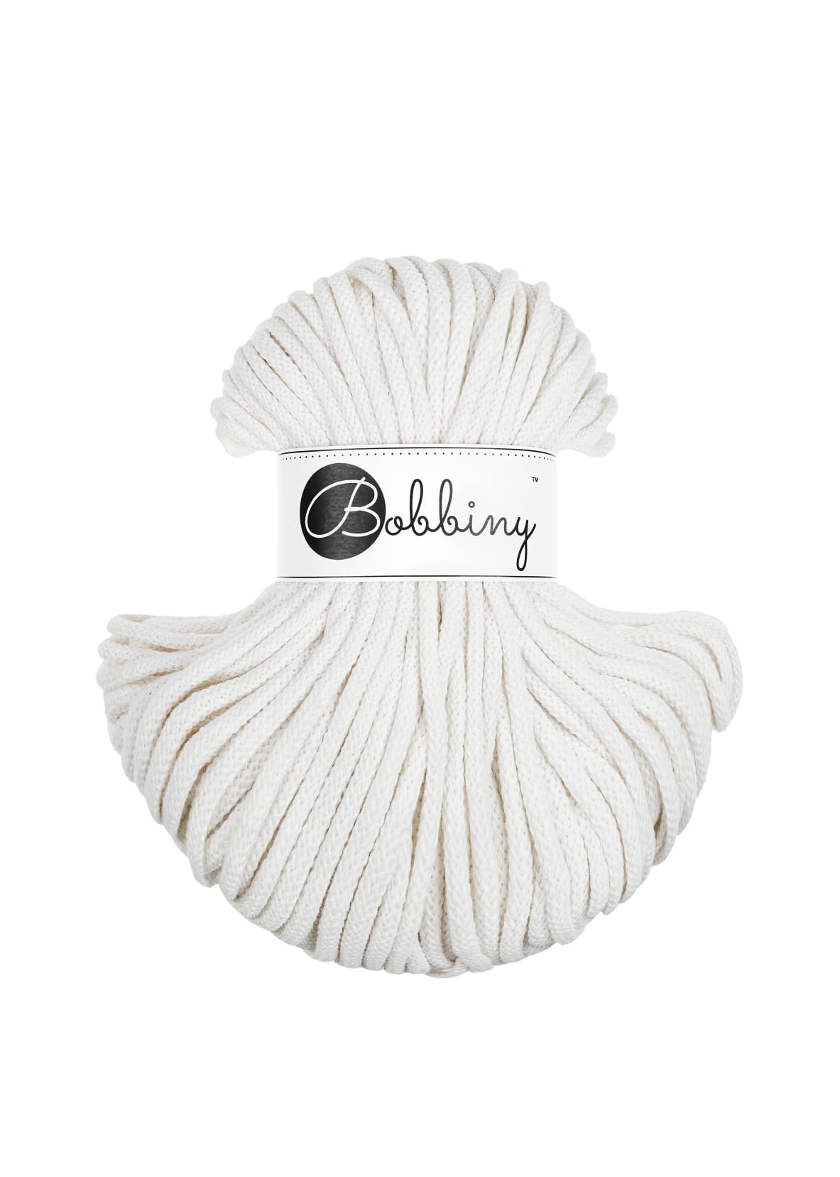 Bobbiny - Baumwollgarn 5mm - Off White