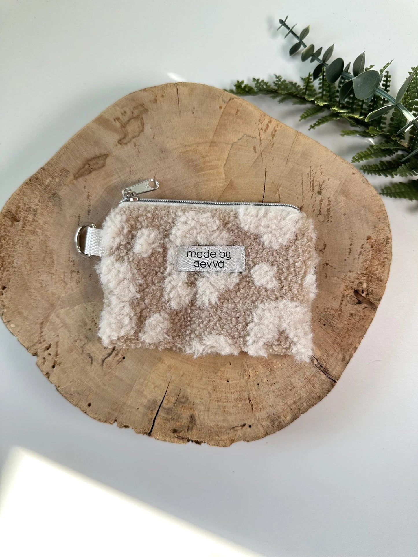 Mini-Geldbeutel aus Teddystoff
