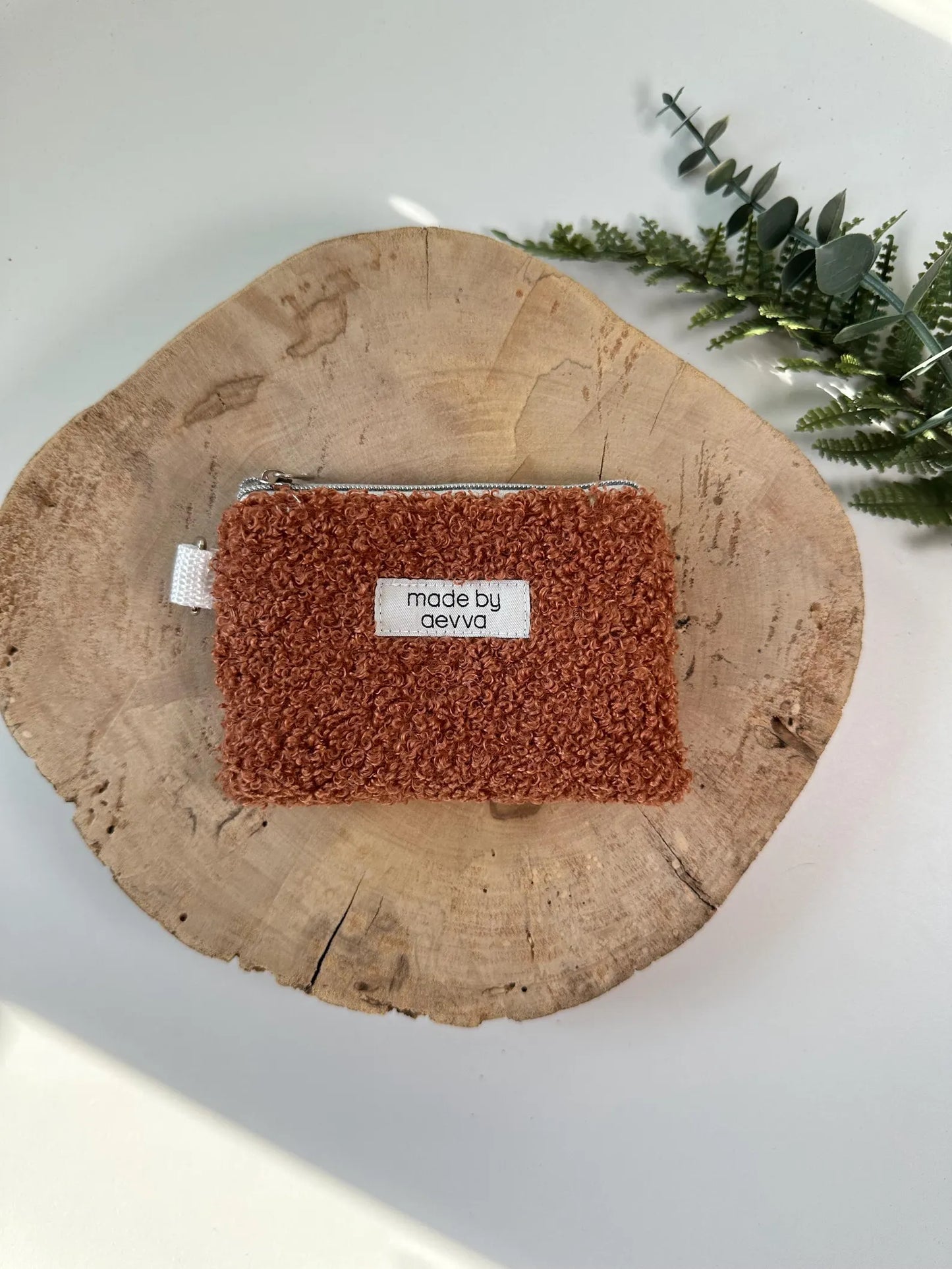 Mini-Geldbeutel aus Teddystoff