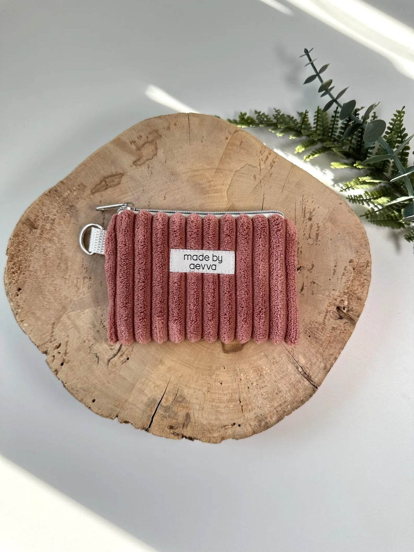Mini-Geldbeutel aus breitem Cord