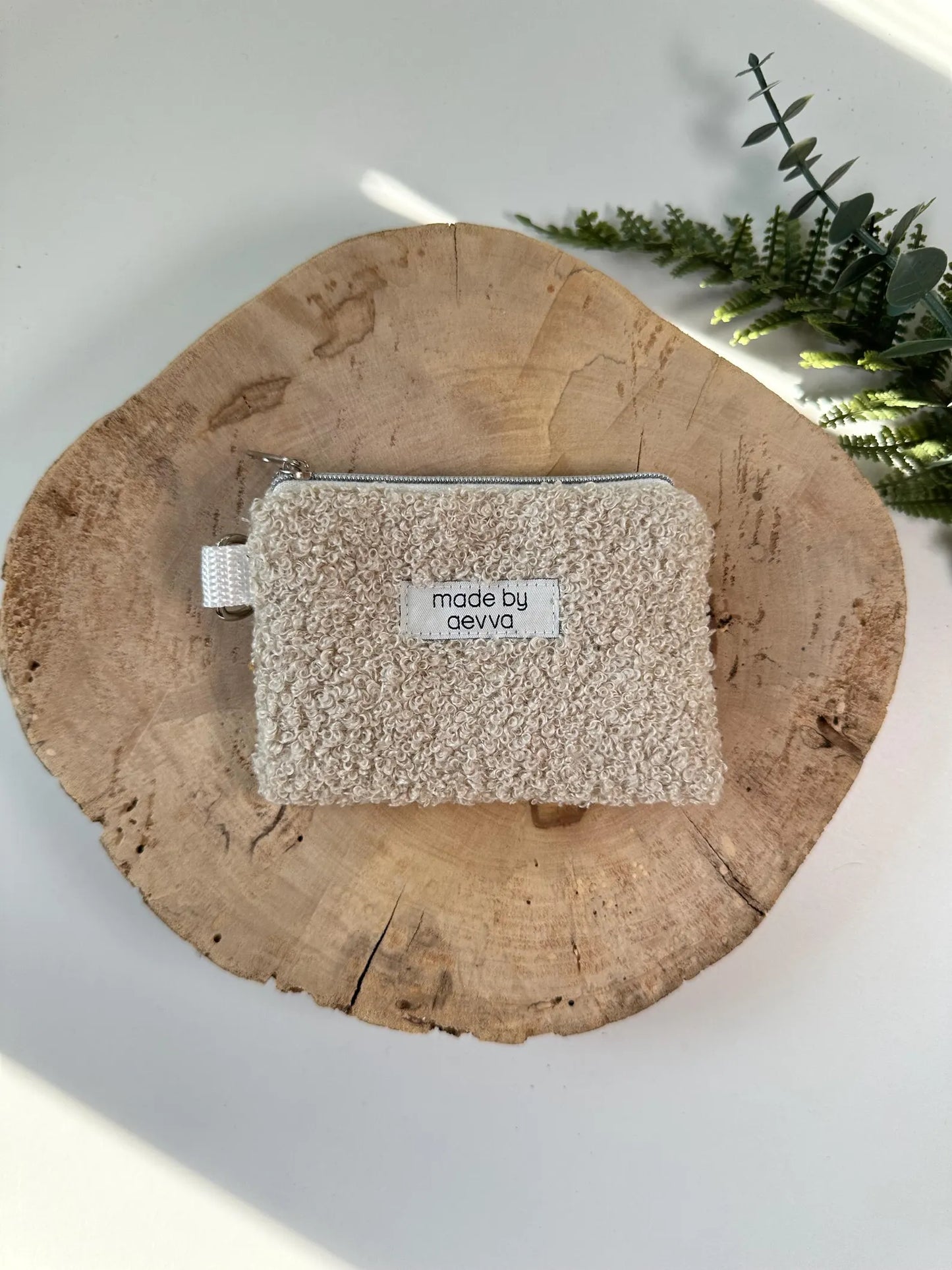 Mini-Geldbeutel aus Teddystoff