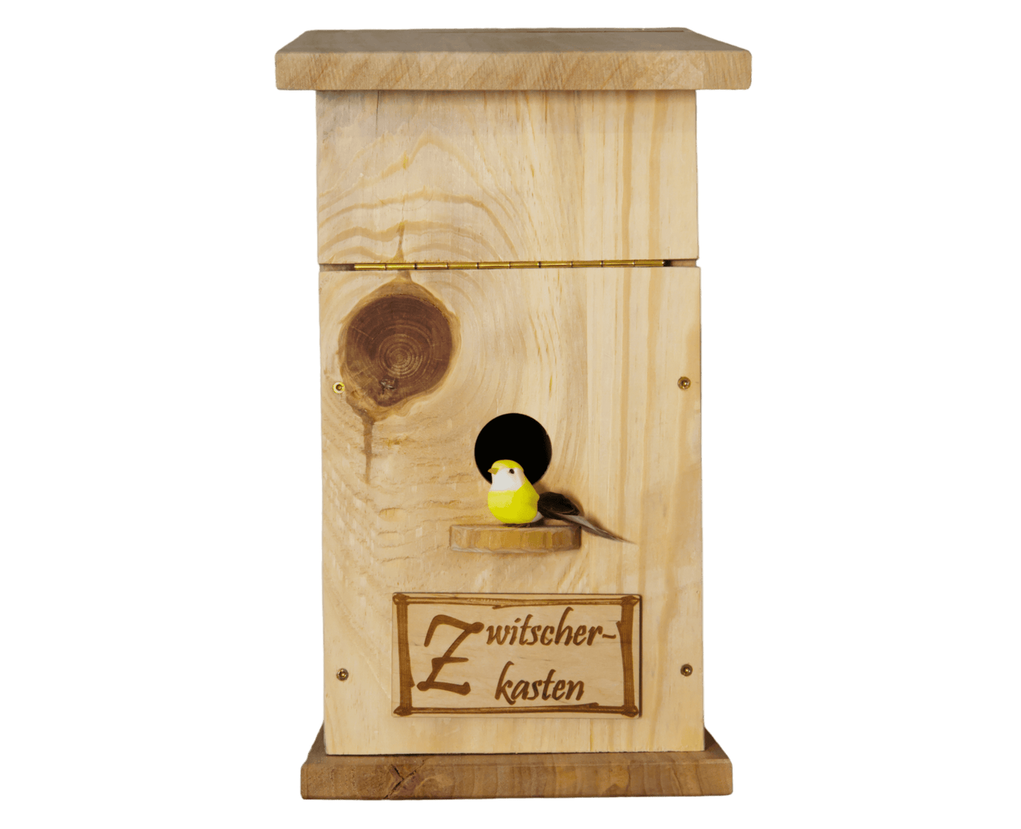 Zwitscherkasten mit 2 Gläser