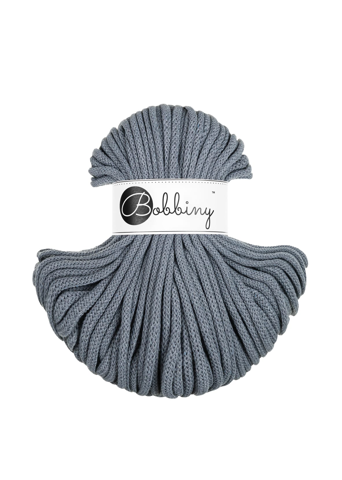 Bobbiny - Baumwollgarn 5mm -  Steel